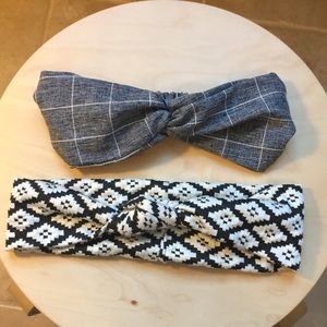 Patterned Headwraps Set of 2 Headbands